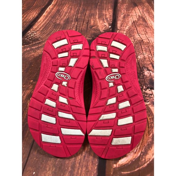 Chaco Z1 Ecotread Sandal Boho Rasberry Pink Girls 3 (6t43) - Picture 7 of 10